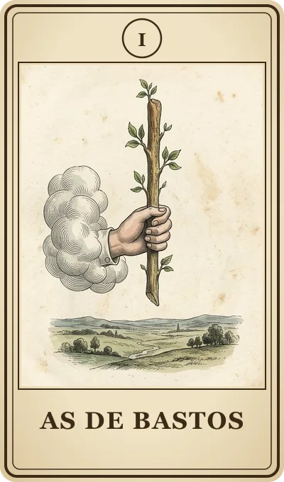 Carta del tarot As de Bastos