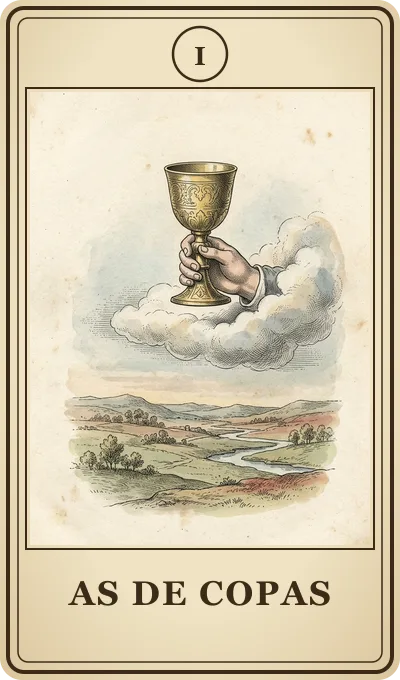 Carta del tarot As de Copas