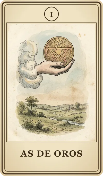 Carta del tarot As de Oros