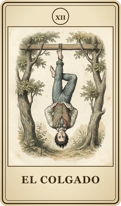 Carta del tarot El Colgado