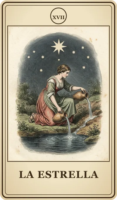 Carta del tarot La Estrella