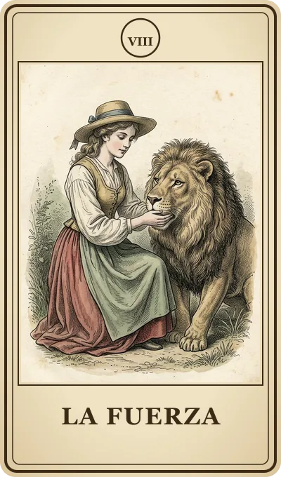 Carta del tarot La Fuerza
