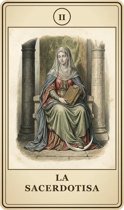 Carta del tarot La Sacerdotisa