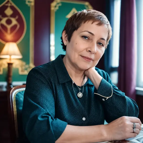 Marina Galiana, vidente de nacimiento, en su gabinete