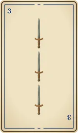 Tres de Espadas
